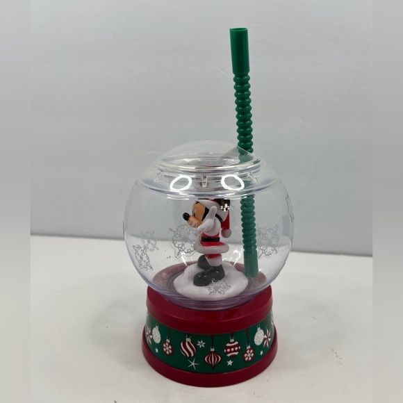 Disney Annual Possholder Mickey Mouse Christmas Snow-Globe Sipper Cup - Picture 4 of 9